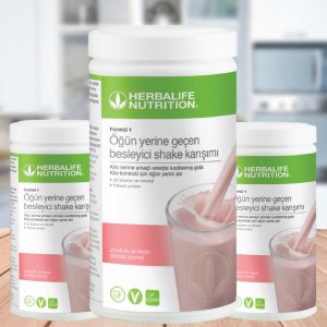 Herbalife Ahududu ve Beyaz Çikolatalı Shake 3'lü Set