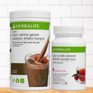 Herbalife Çikolatalı Shake ve Herbalife Ahududulu Çay