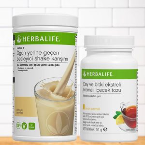Herbalife Vanilyalı Shake ve Herbalife Limonlu Çay 51 Gr