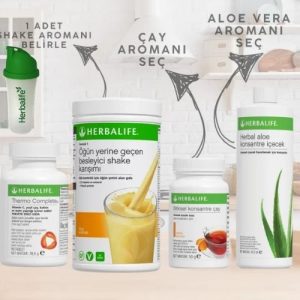 Herbalife Aşağı Kilo Kontrol Seti 7 Full Enerji Paketi